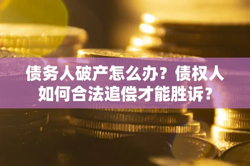 北京债务人破产怎么办？债权人如何合法追偿才能胜诉？
