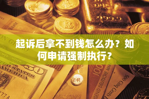 北京起诉后拿不到钱怎么办？如何申请强制执行？