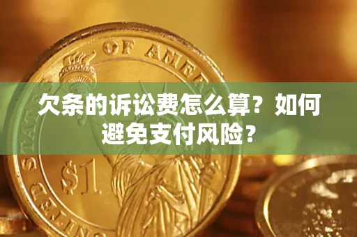 北京欠条的诉讼费怎么算？如何避免支付风险？
