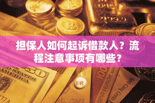 北京担保人如何起诉借款人？流程注意事项有哪些？