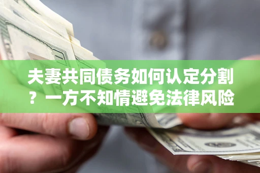北京夫妻共同债务如何认定分割？一方不知情避免法律风险必看！